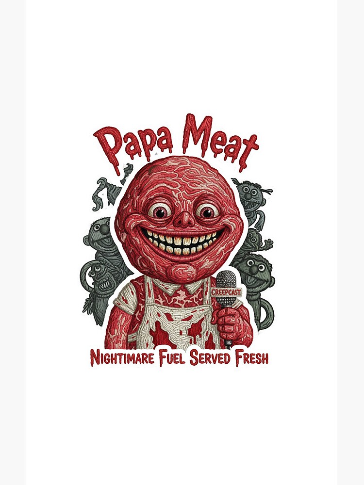 Fuel Creepcast Faux Embroidery Sticker Meatcanyon Shower Curtain - Image 2
