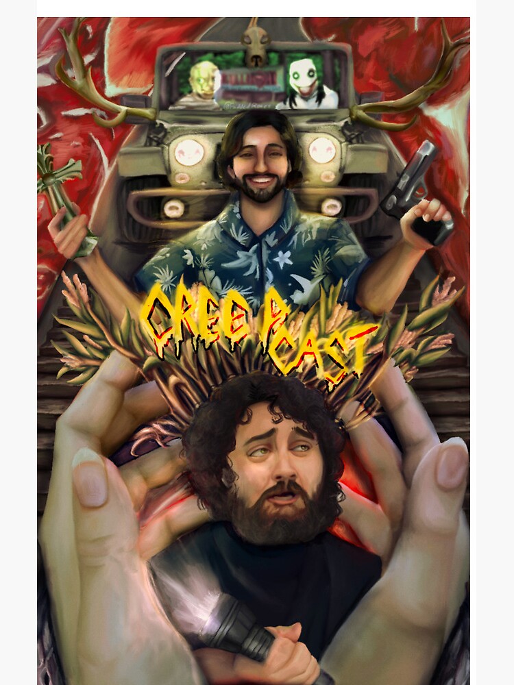 Creepcast Fanart Print Shower Curtain - Image 2