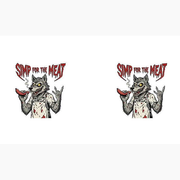 Simp Funny Horror Sticker Meatcanyon Fan Mug - Image 2