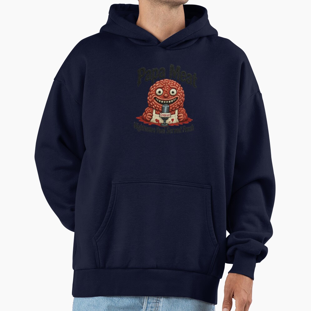 Papa Meat Nightmare Fuel Creepcast Faux Embroidery Tee Meatcanyon Hoodie - Image 5