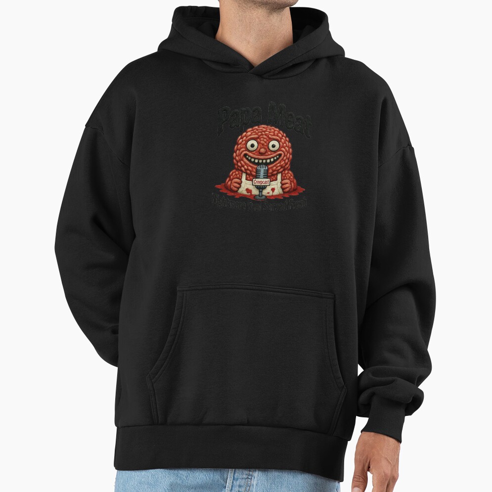 Papa Meat Nightmare Fuel Creepcast Faux Embroidery Tee Meatcanyon Hoodie - Image 2