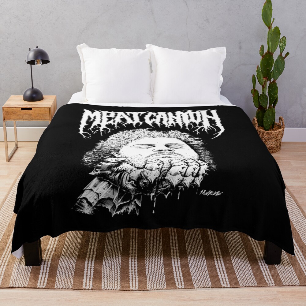 Meatcanyon Nightmare Fuel Meatcanyon Merch Throw Blanket