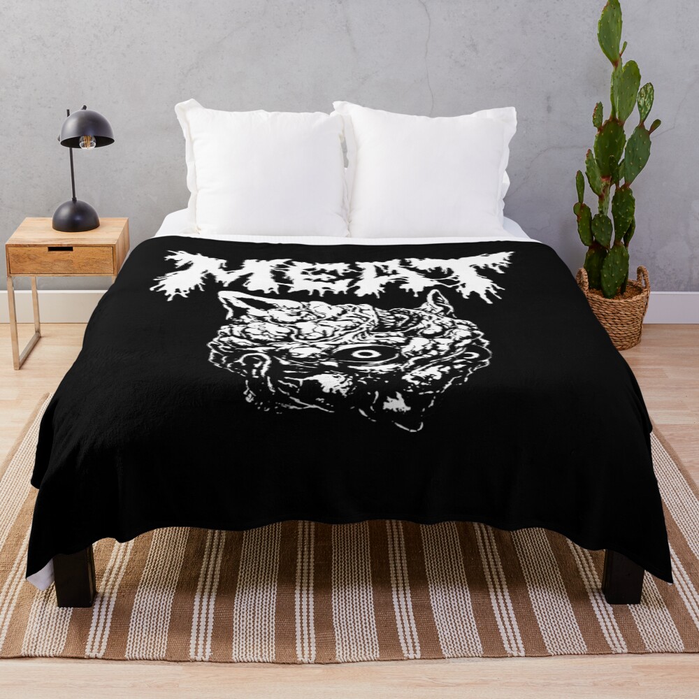 The Skull Face Design Throw Blanket