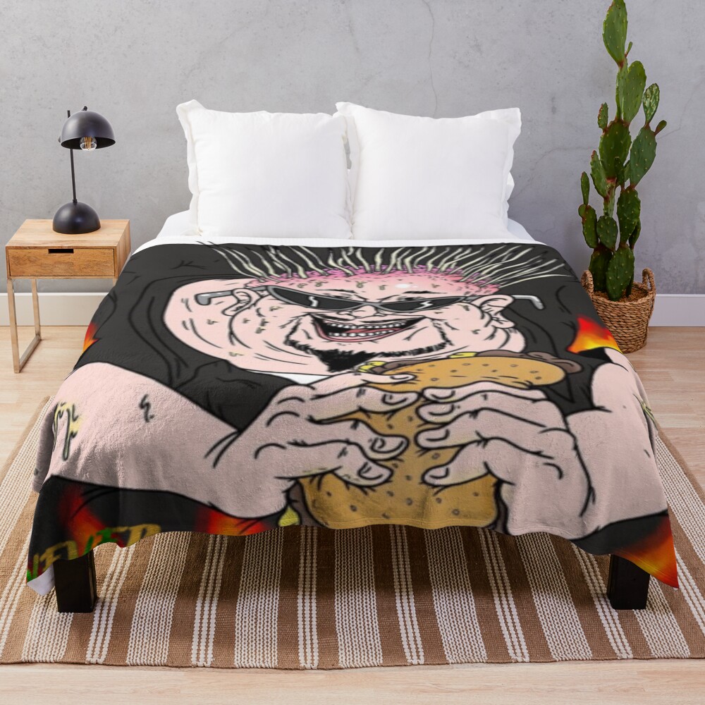 Meatcanyon King Of Mukbang Throw Blanket