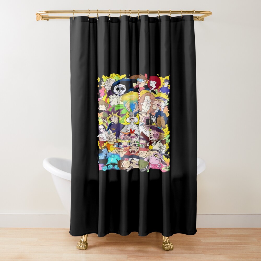 The All Character Of Tv Shower Curtain