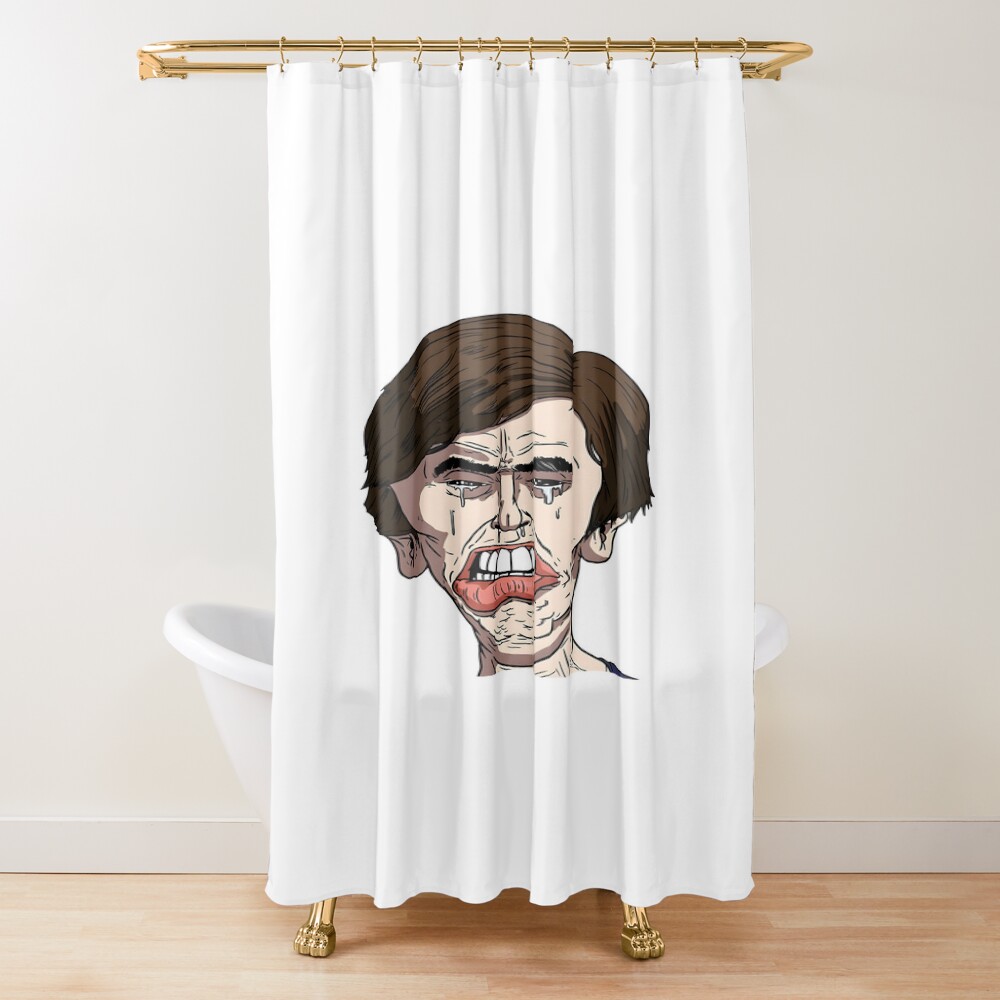 Papa Poster Cry Shower Curtain