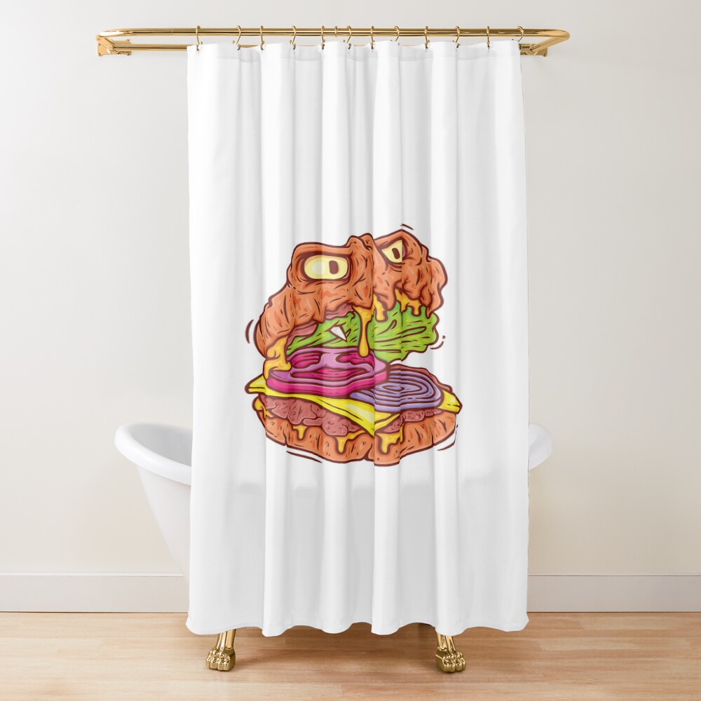 Yeahhh Horror Food Shower Curtain