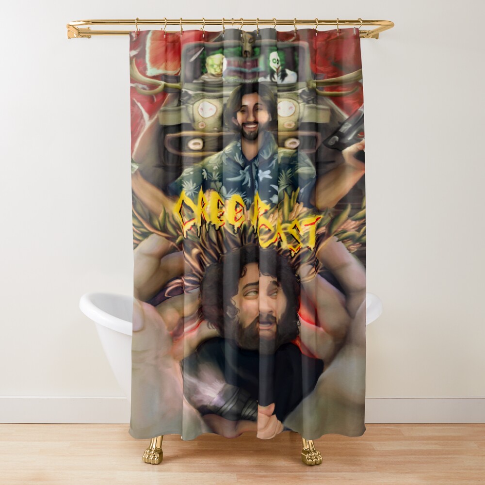 Creepcast Fanart Print Shower Curtain