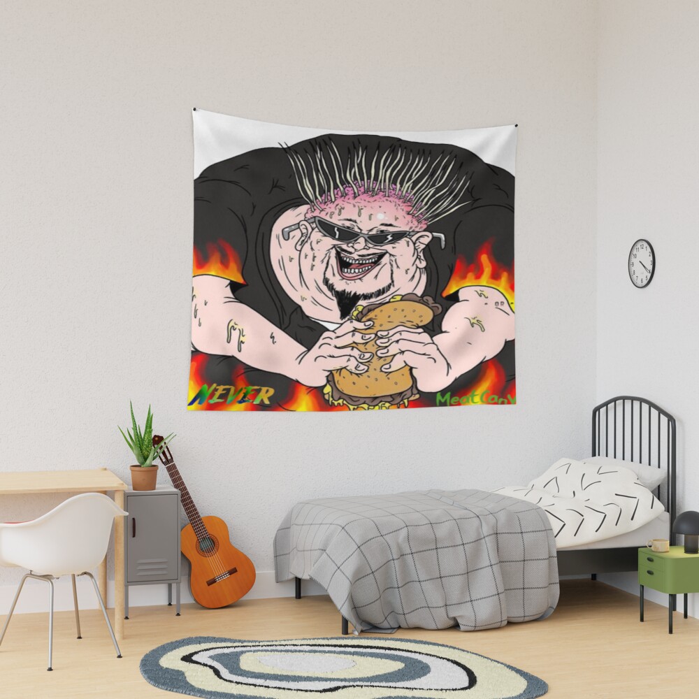 Meatcanyon King Of Mukbang Tapestry