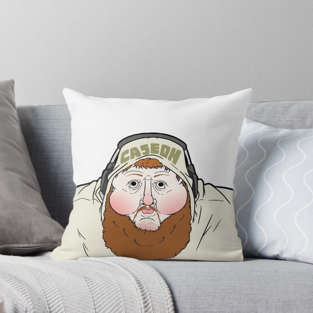 Caseoh Cartoon Meme Limited Time Only Throw Pillow